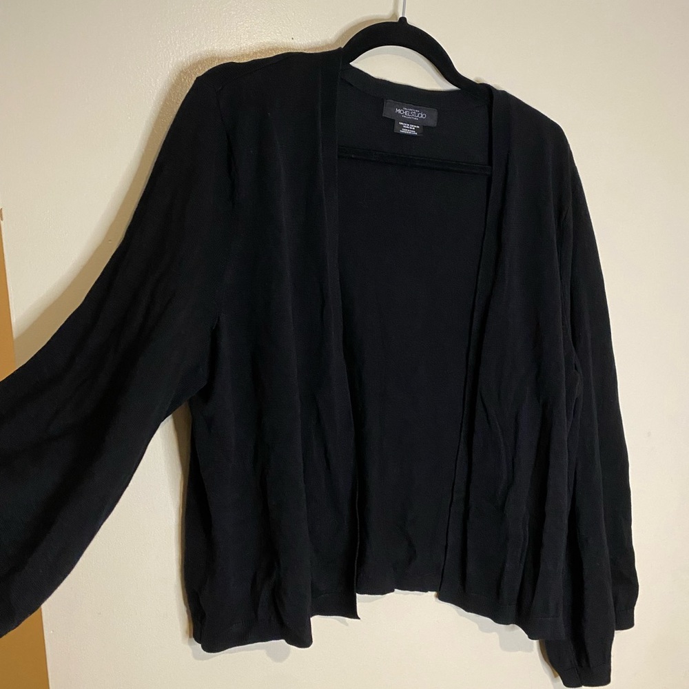 Black Open “Dressy”  Cardigan